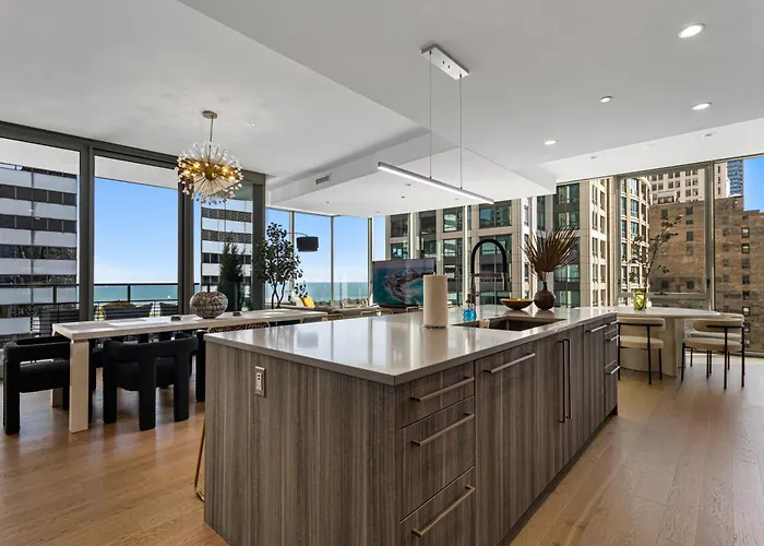 Premier Penthouses And With Captivating Views Of Millennium Park Chicago